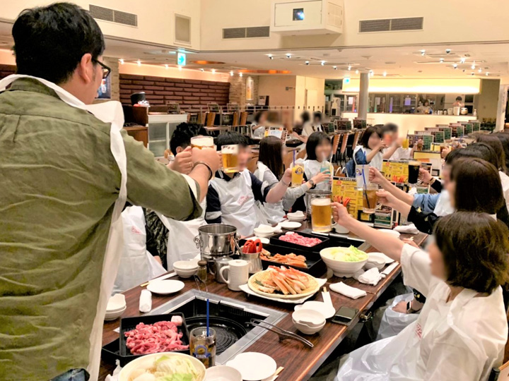 北海道 みんなで食事